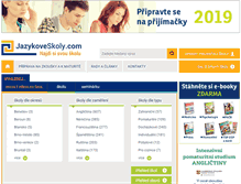 Tablet Screenshot of jazykoveskoly.com